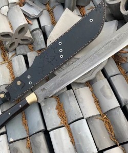 花纹钢大团头开山刀